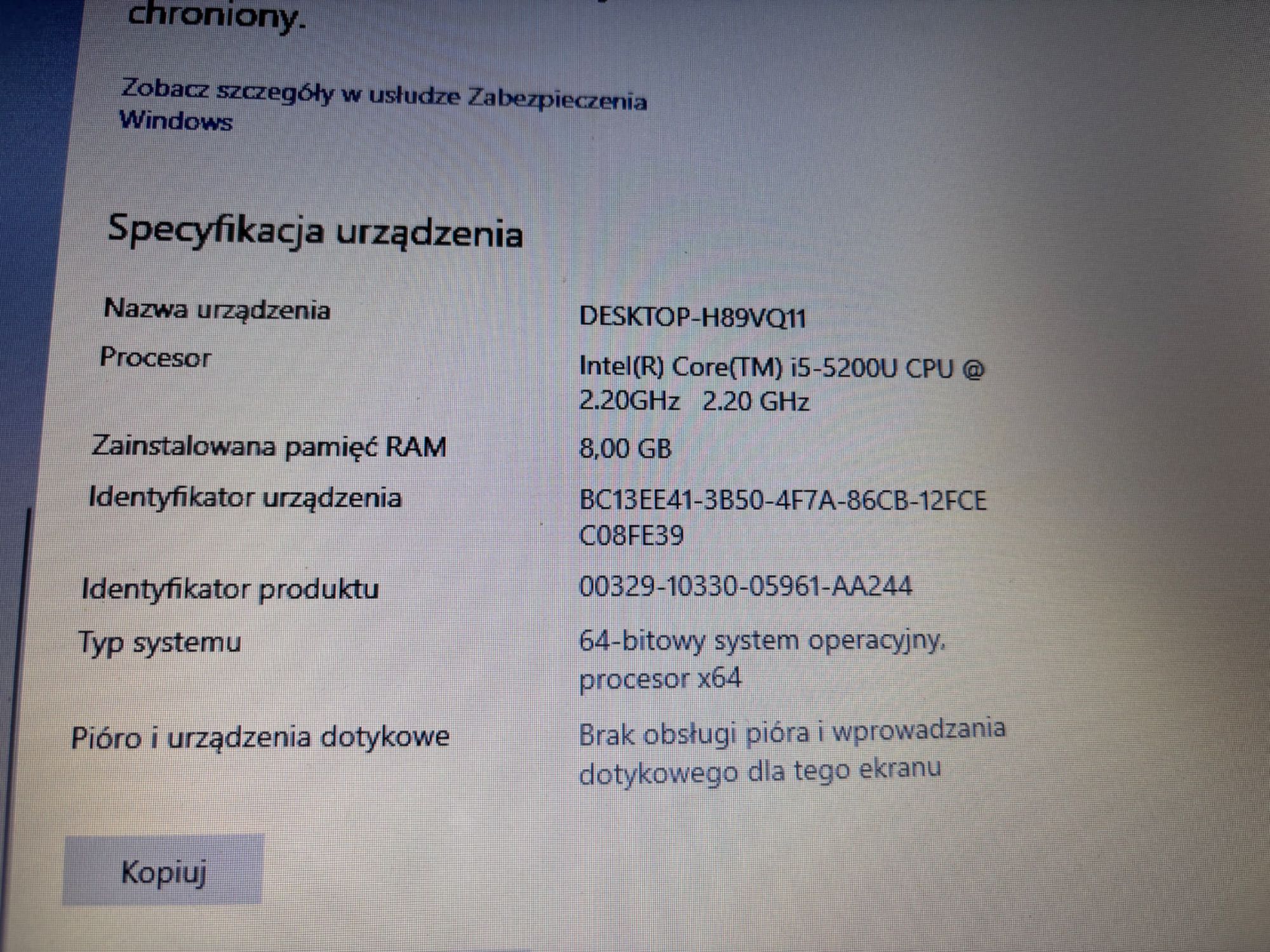 notebook 15'6" Asus R556J