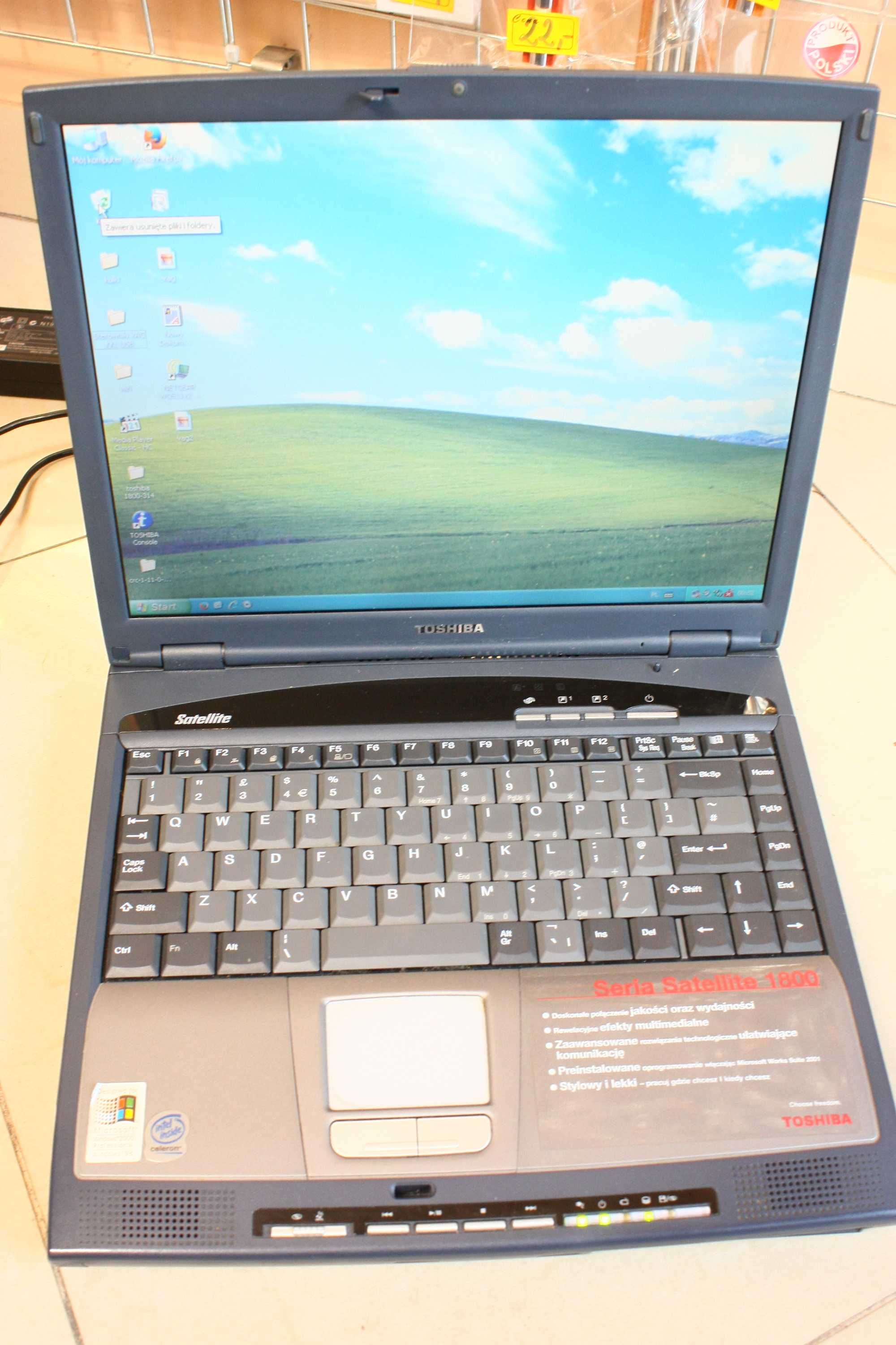 Toshiba S1800 - Unikat! Stan BDB! LPT, RS232, IRDA, FDD