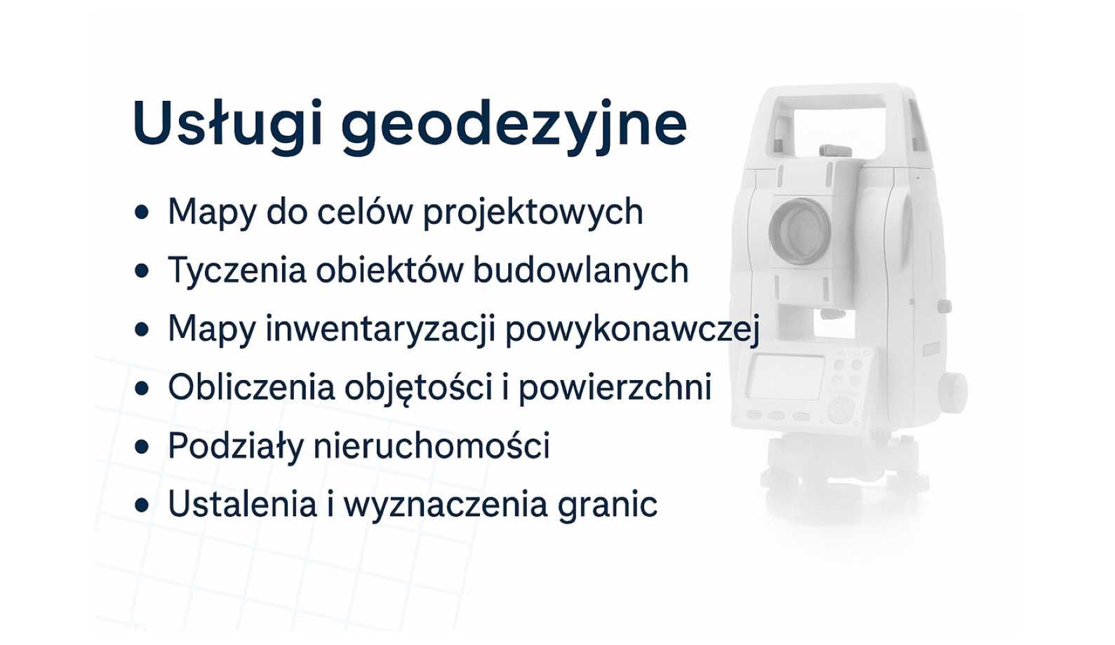 Geodeta, usługi geodezyjne, geodezja, Myszków, Zawiercie, Żarki, Poraj