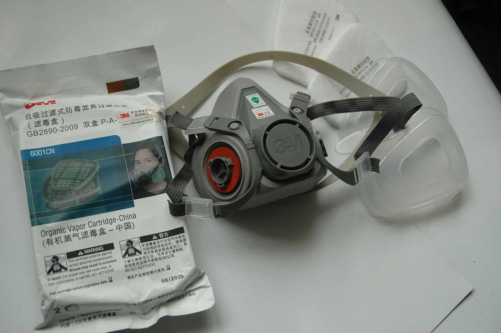 Maska półmaska lakiernicza 3M 6200 nowa kompletna z filtrami