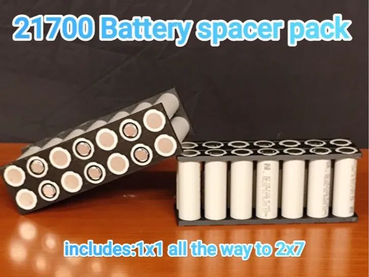 Espaçador / Suporte para Pilhas 21700