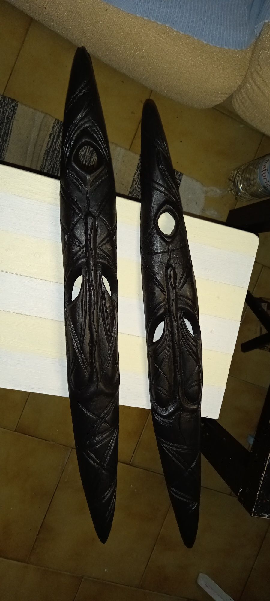 Arte africana,par de caraças