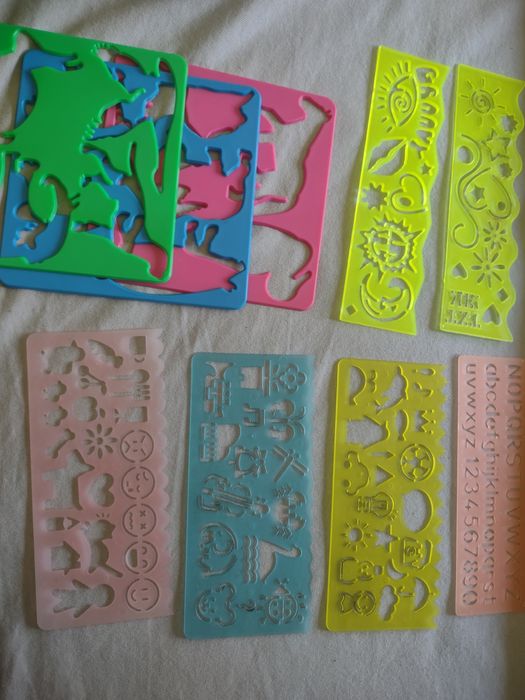 Duży zestaw szablonów malarskich 21 sztuk