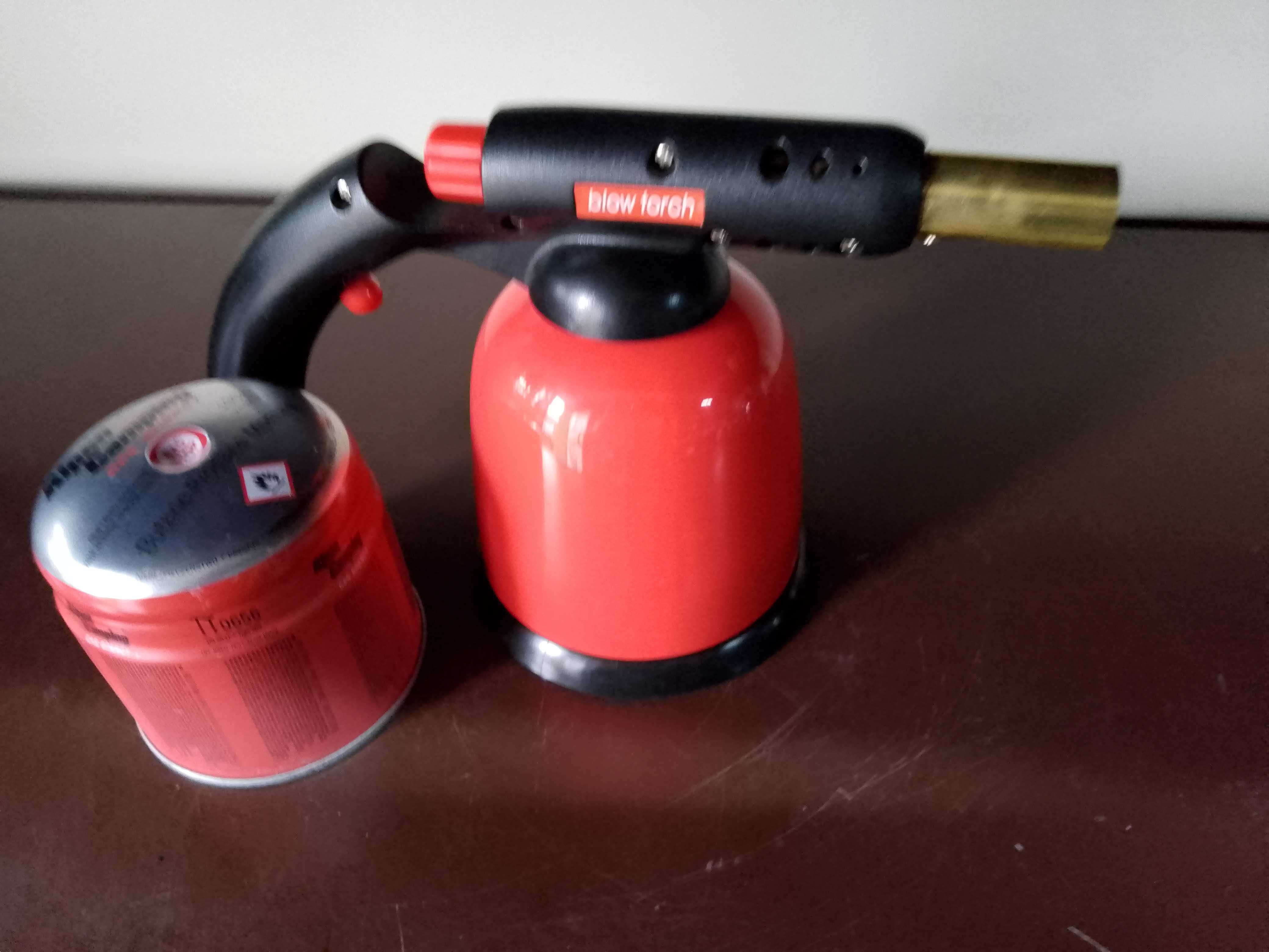 Palnik gazowy lutowniczy piezo gaz na kartusze 190g lampa lutownicza
