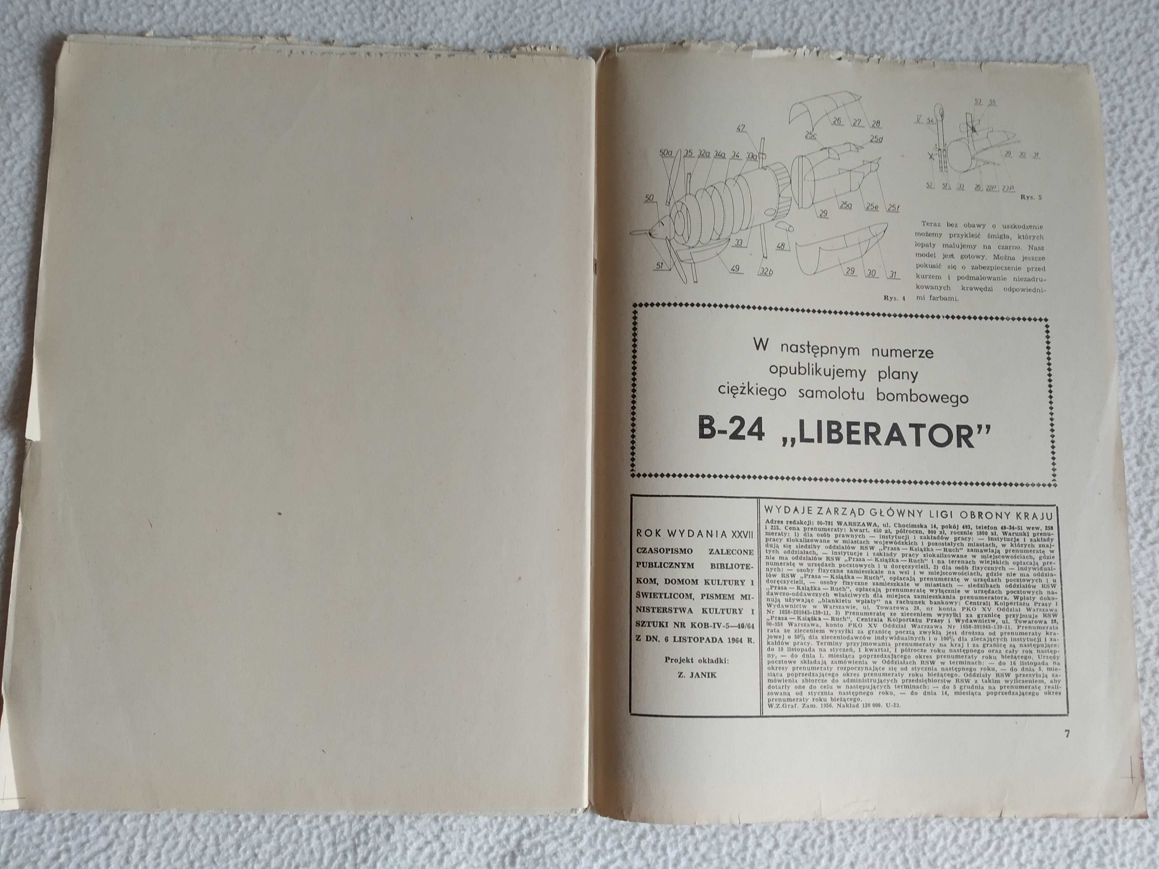 Mały Modelarz 10/1988 Radziecki samolot bombowy "IŁ-4"