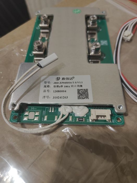 Плата захисту JBD lifepo4 bms 4s 100ah