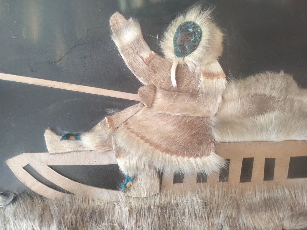 Картина из меха оленя Чукчи