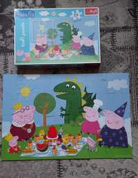 Puzzle 24 Peppa Świnka Pig piknik trefl maxi