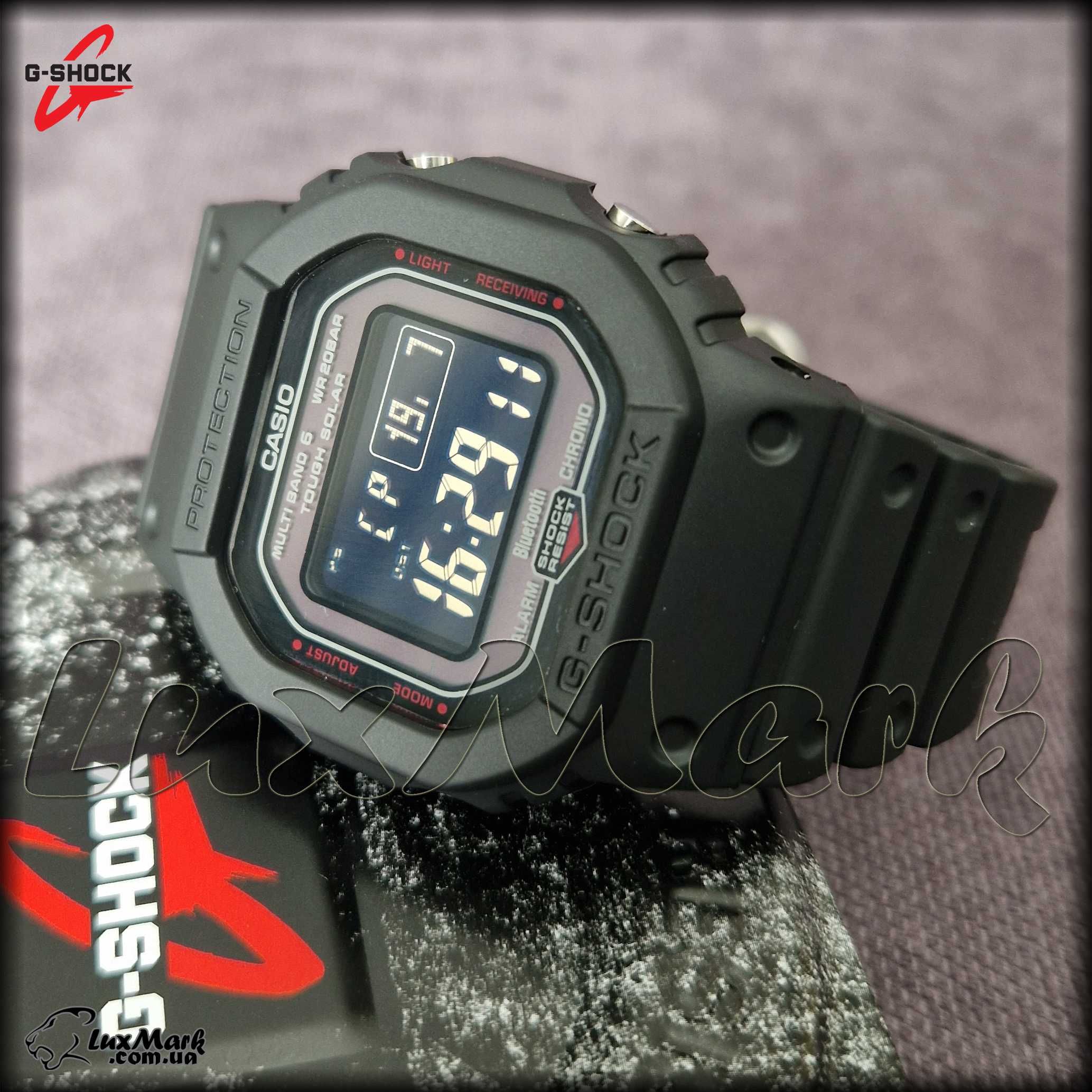 Годинник чоловічий Casio G-Shock Solar GW-B5600 All Black Bluetooth