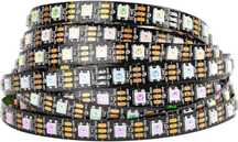 Taśma LED RGB WS2812B, 5V, czarna, 60/m, IP30 3m
