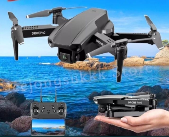 Dron E99 Pro2, Wifi 200m zasięg Kamera Zawis Akrobacje