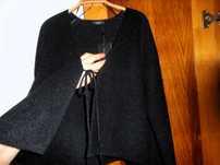 Casaco preto alpaca Massimo Dutti