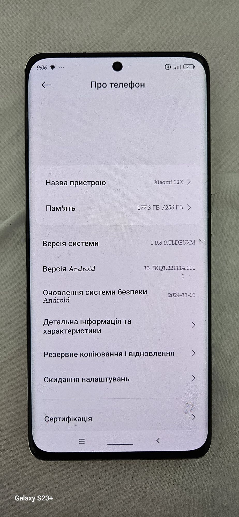 Продам XIAOMI 12X