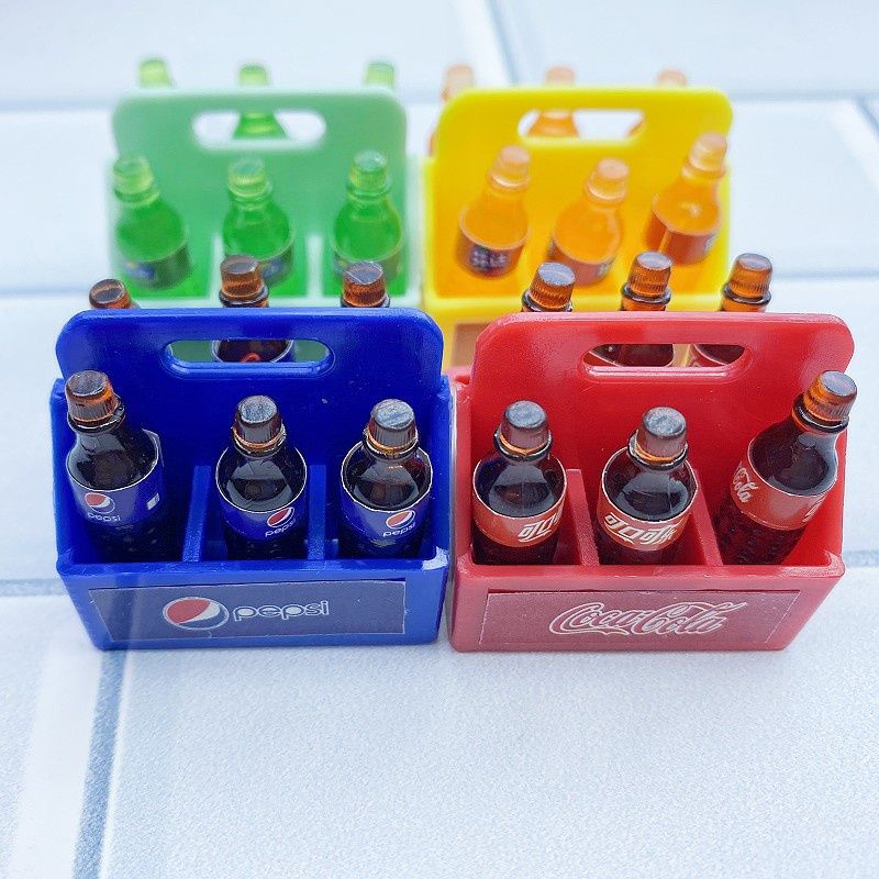 Skrzynka z 6 butelkami Coca-Cola do modelu rc 1:10 TRX SCX MST FMS HPI