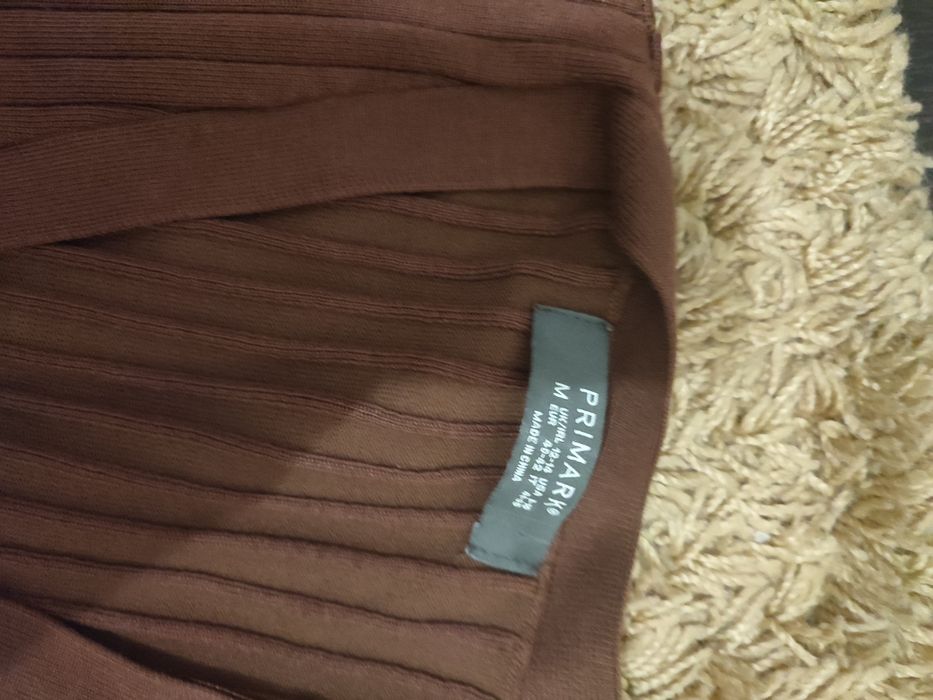 шоколадна в'язана сукня. Плаття. Платье.