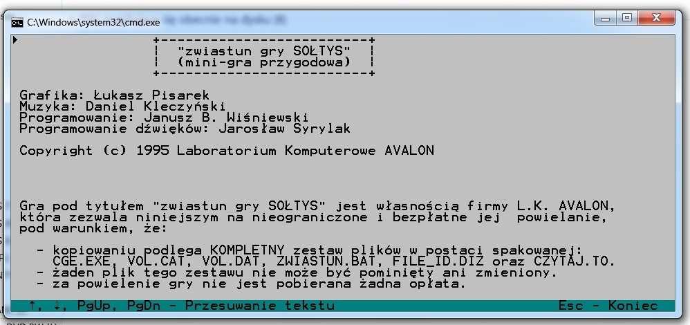 LK Avalon gry Atari PC Skaut Kwatermaster Sołtys Mr. Tomato + Darkmoon