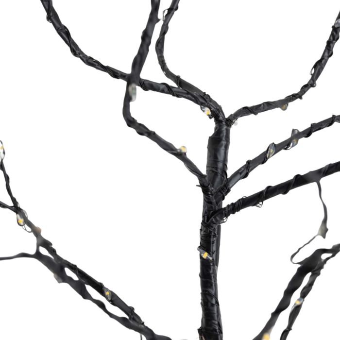 DRZEWKO LED Dekoracyjne Czarne 45 cm Do Domu, Salonu, Pokoju 100 LED