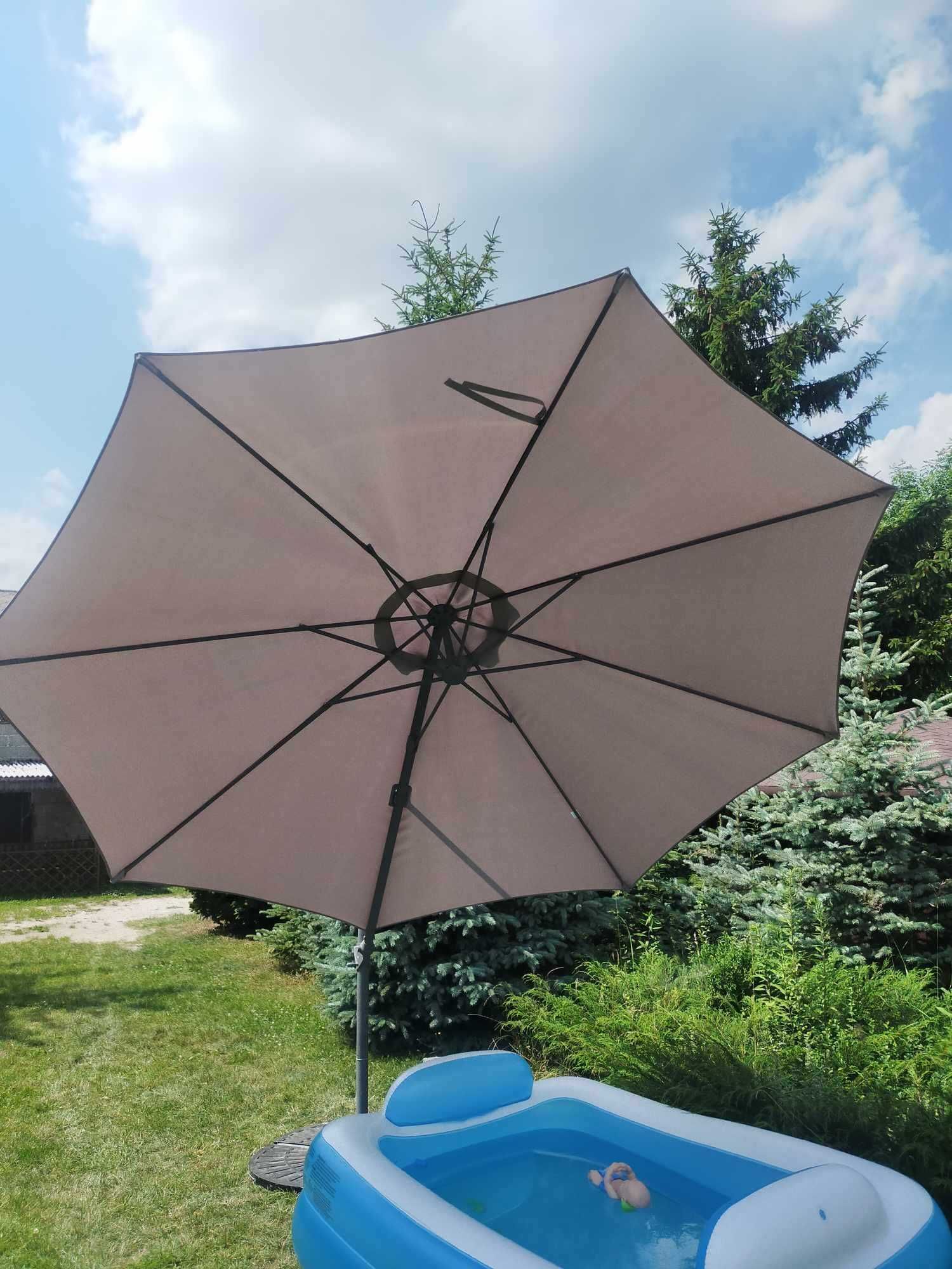 Parasol Marlloca Blooma 350 cm + zestaw obciążników