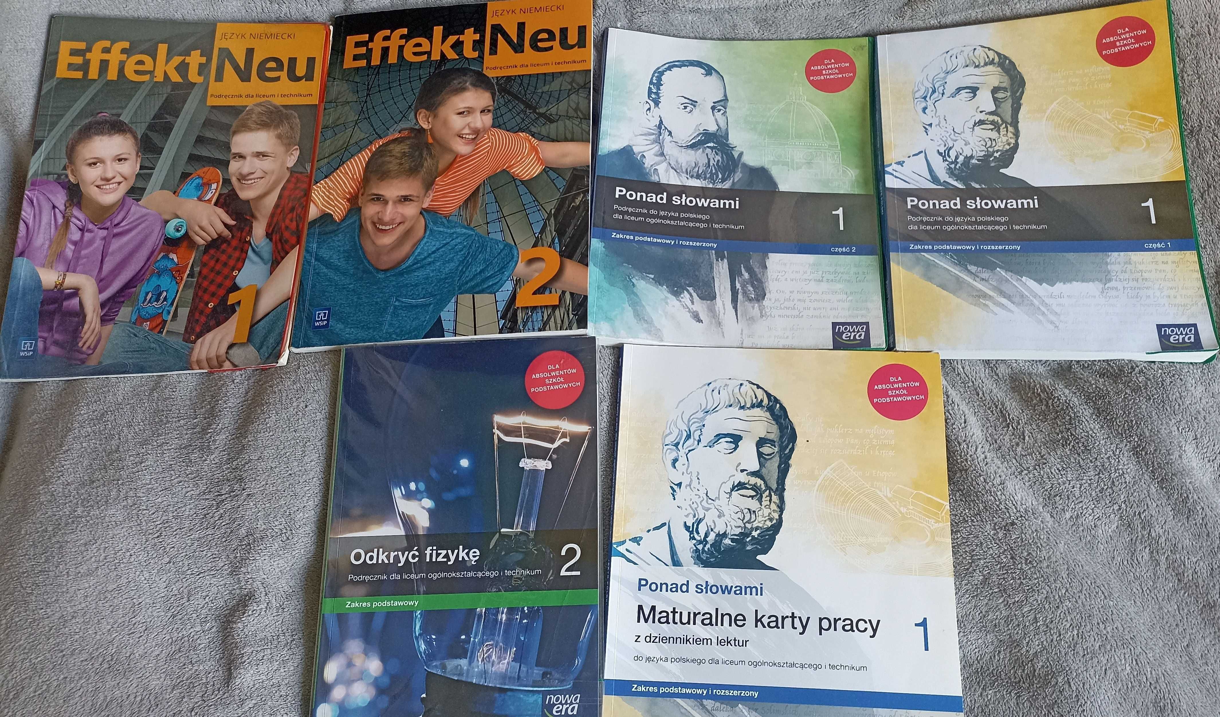 Podręczniki 1/2 klasa technikum/liceum Nowa Era/WSIP