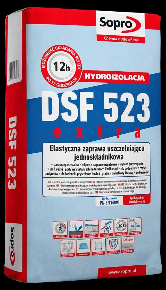Sopro DSF 523 HYDROIZOLACJA jednoskładnikowa 20kg