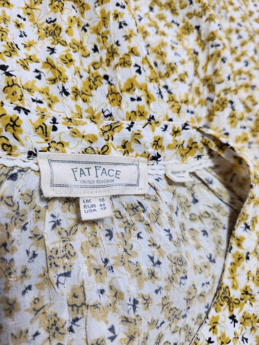 Цветочное ярусное платье миди оверсайз Fat face