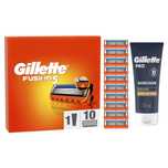 gillette fusion 5 ostrzy do golenia  10 wkładów i krem