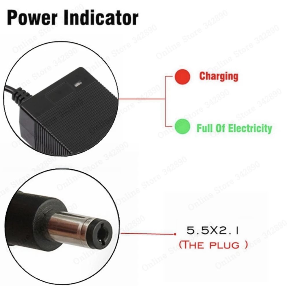 Зарядний пристрій  42v 2a для самоката,велосипеда