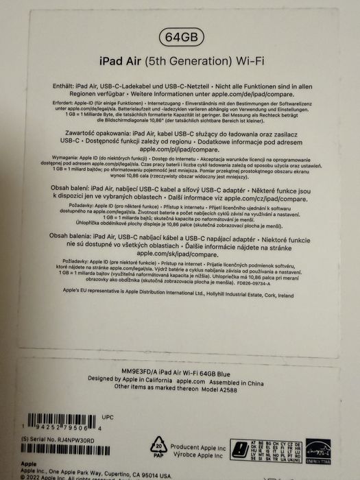 Ipad air piatej generacji 64 GB