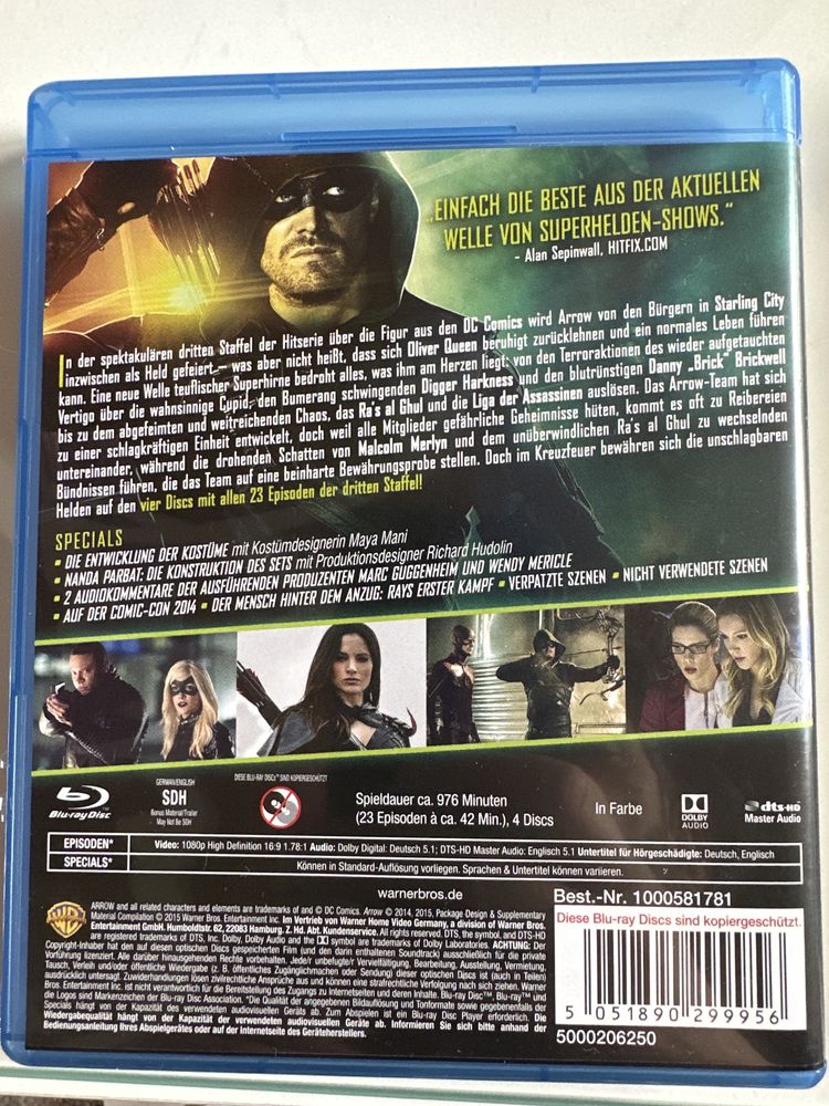 Série Arrow: 1,2,3,4! Em formato Bluray! Legendas PT!