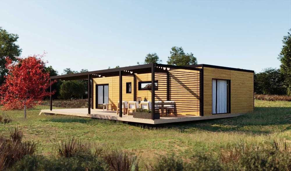 BONIFACY Dom 70m2 MODUŁOWY Szkieletowy Na Zgłoszenie Całoroczny WT2021