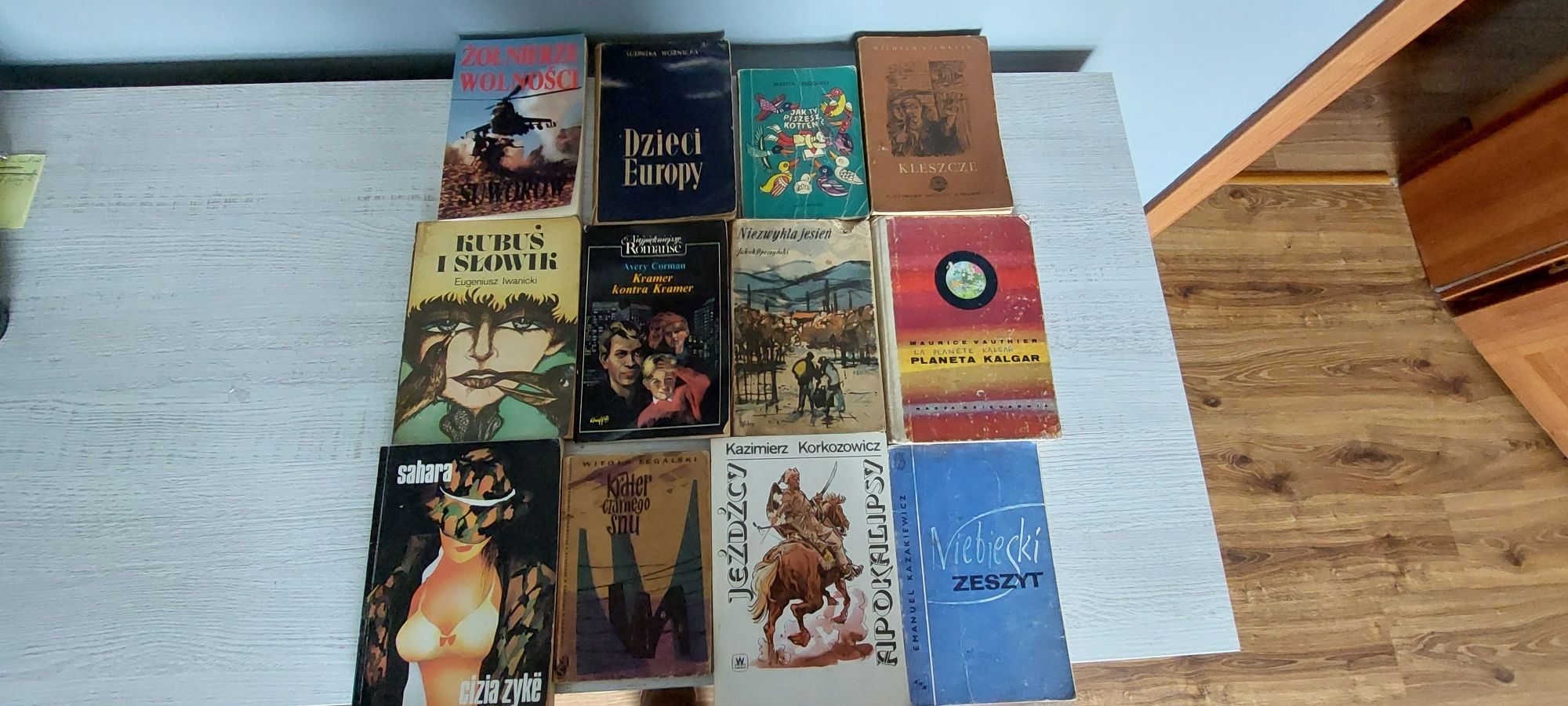 Zestaw 12 książek np jeźdźcy apokalipsy, sahara, Kramer kontra Kramer