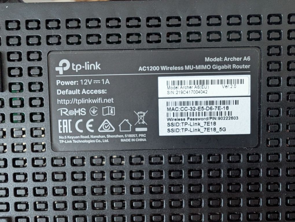 Router TP-Link Archer A6