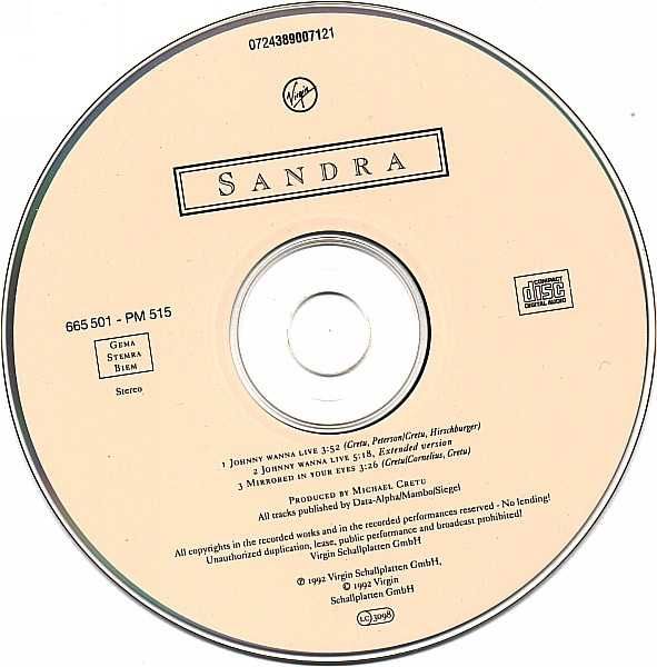 Sandra – Johnny Wanna Live maxi CD