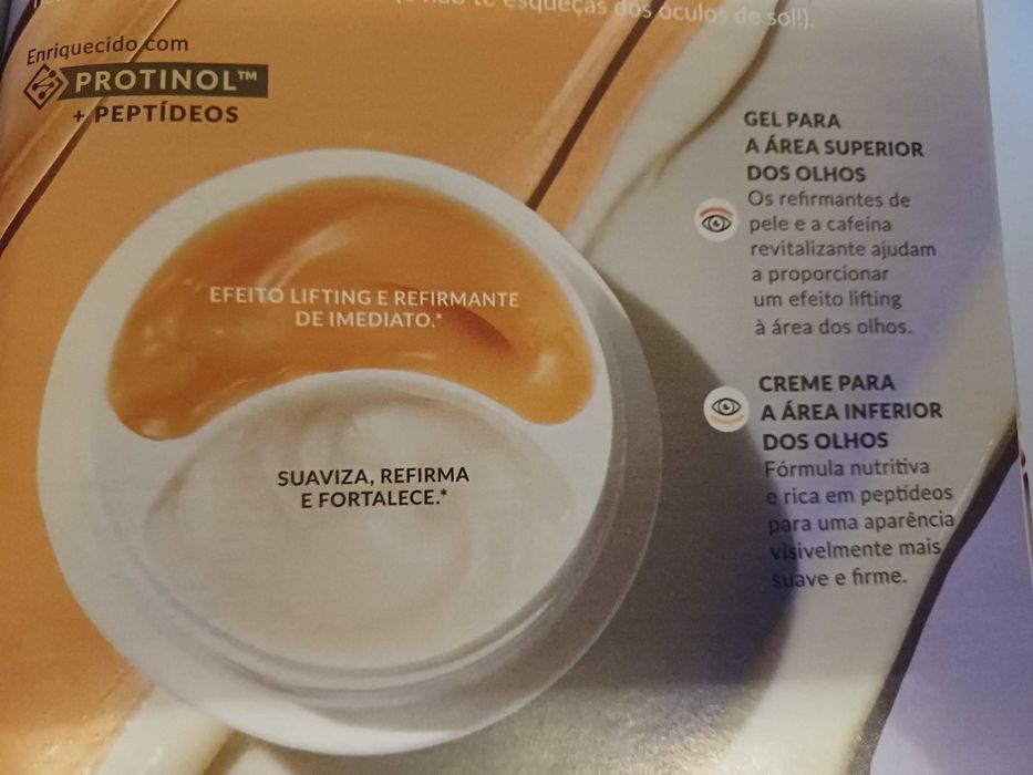 Creme dual para olhos efeito lifting