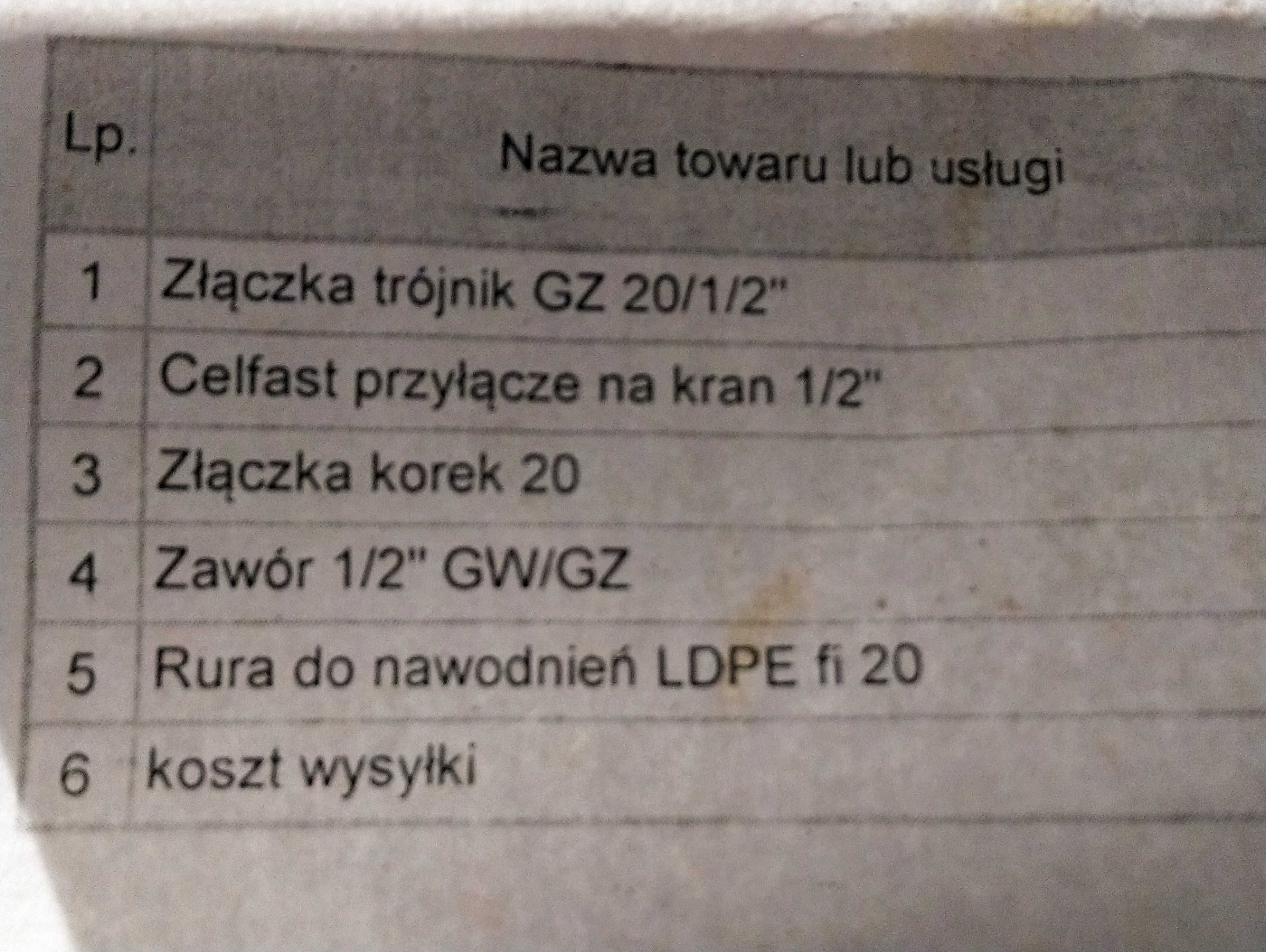 Rura do nawodnień LDPE fi 20 !