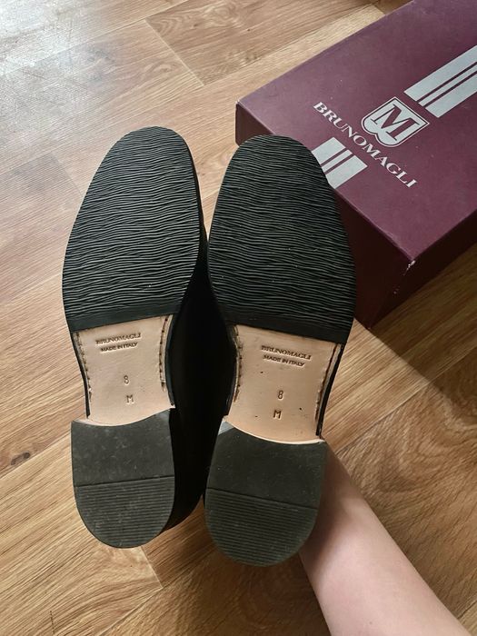 Чоловічі шкіряні туфлі лофери Bruno Magli оригінал 41 р.