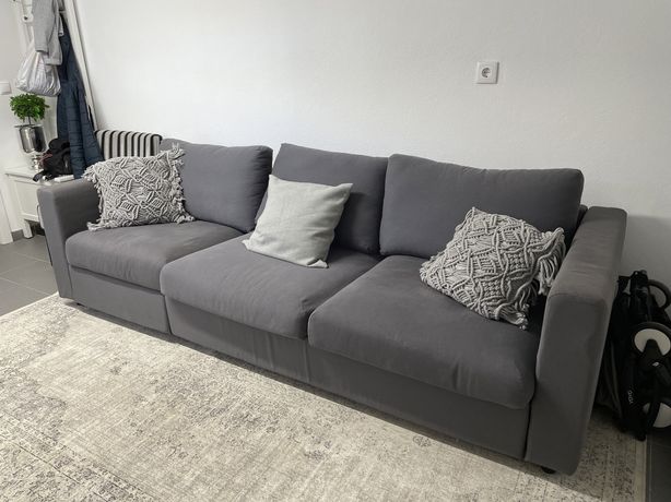Sofa Cama cinza como novo