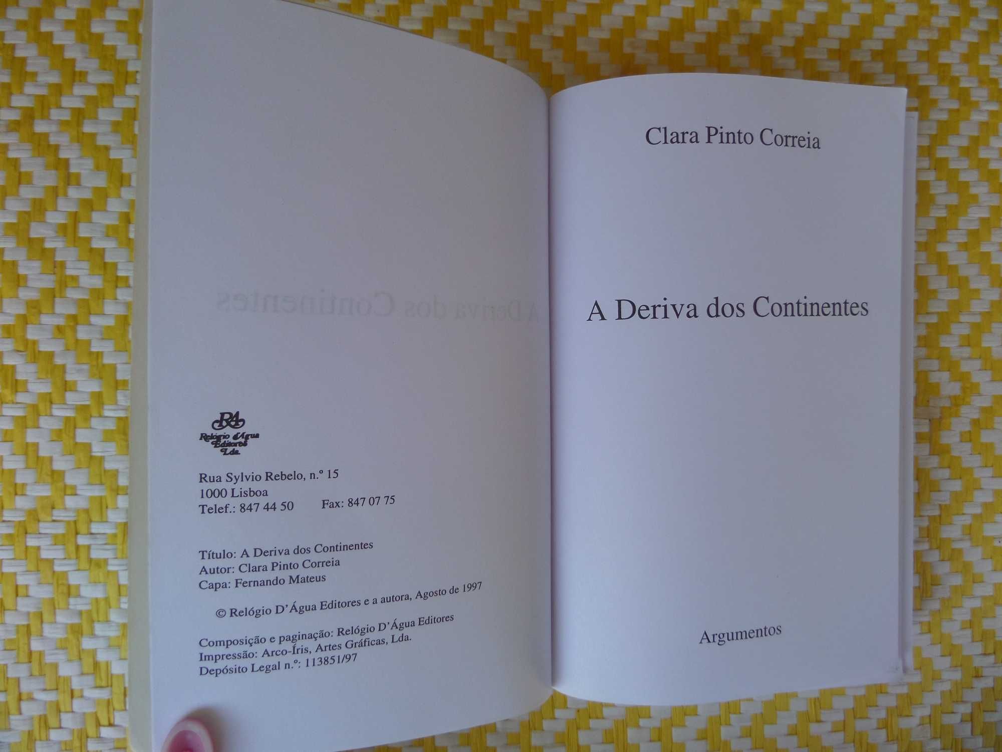 A Deriva dos Continentes
de Clara Pinto Correia
