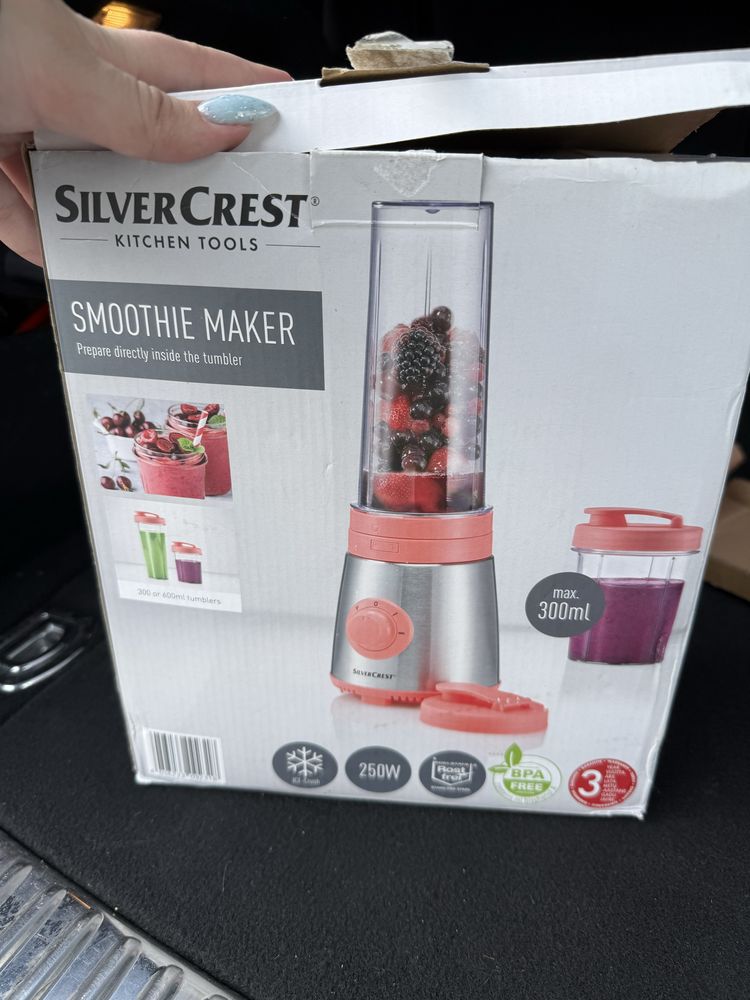 Silvercrest® Smoothie Maker 250W – Zestaw z 2 kubkami