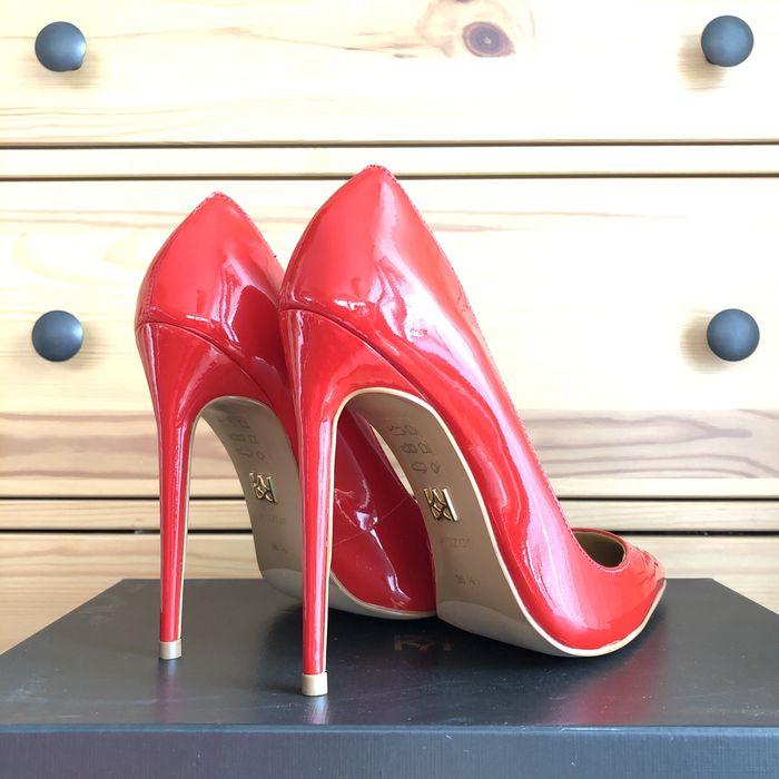 Kazar Natalie szpilki lakierki czerwone nowe rozm. 36,5 obcas 12cm