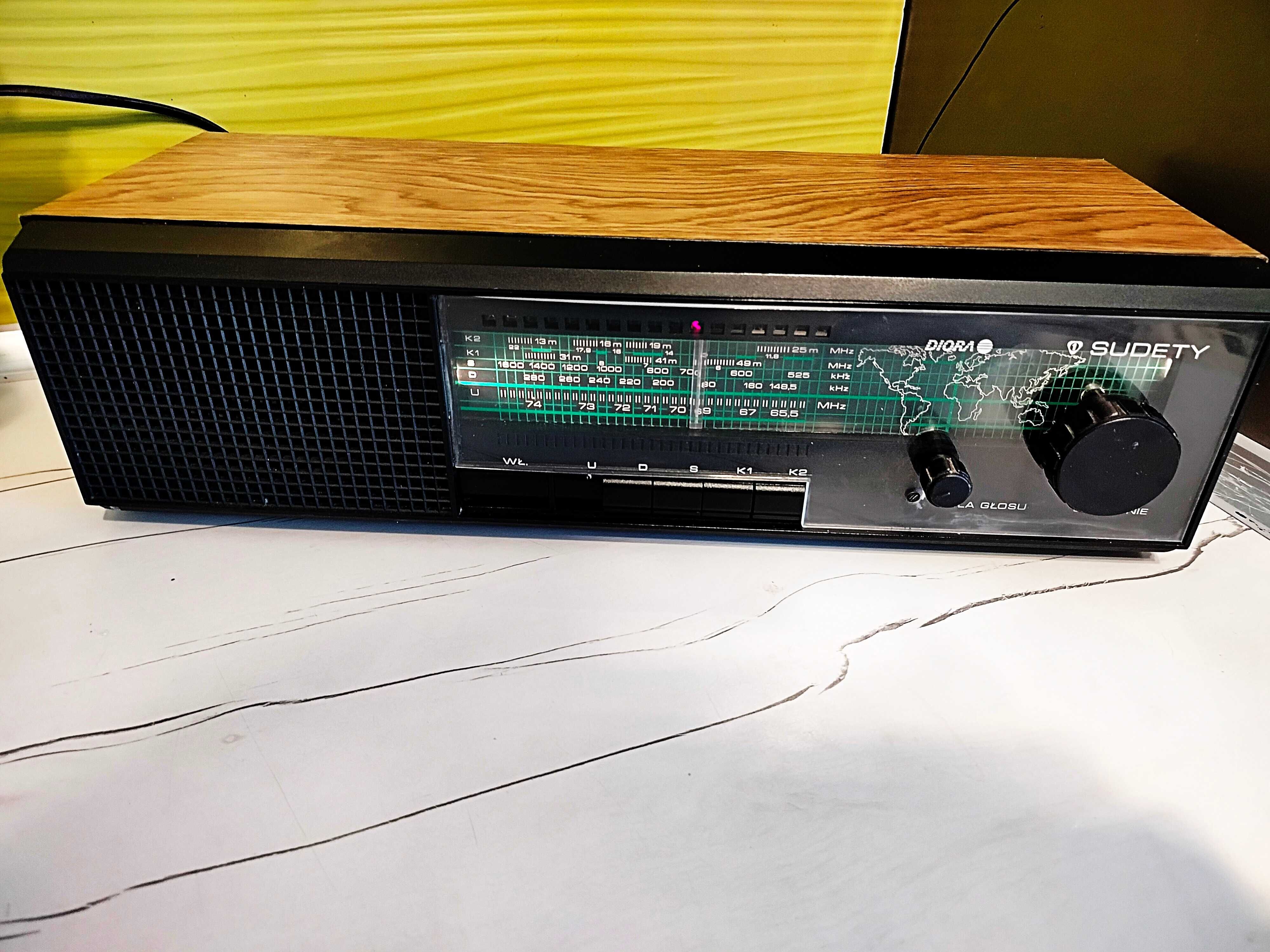 radio unitra Sudety R 208 przestrojony 88-108 MHz