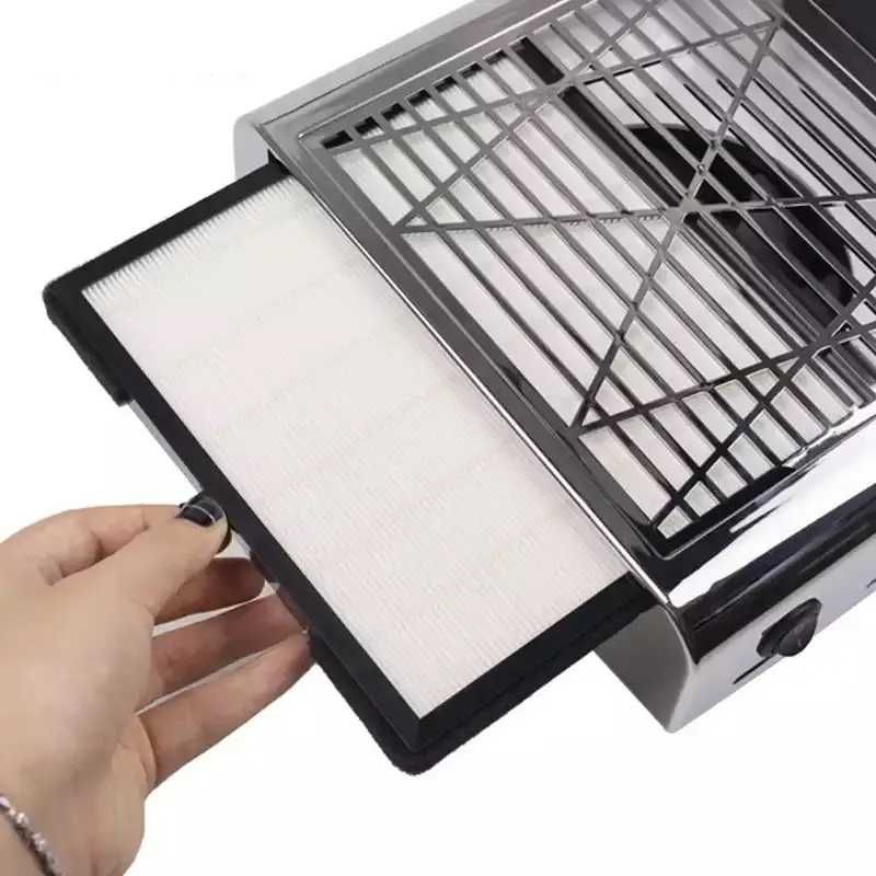 Витяжка для манікюру BQ-858-8 з НЕРА фільтром, 80 W