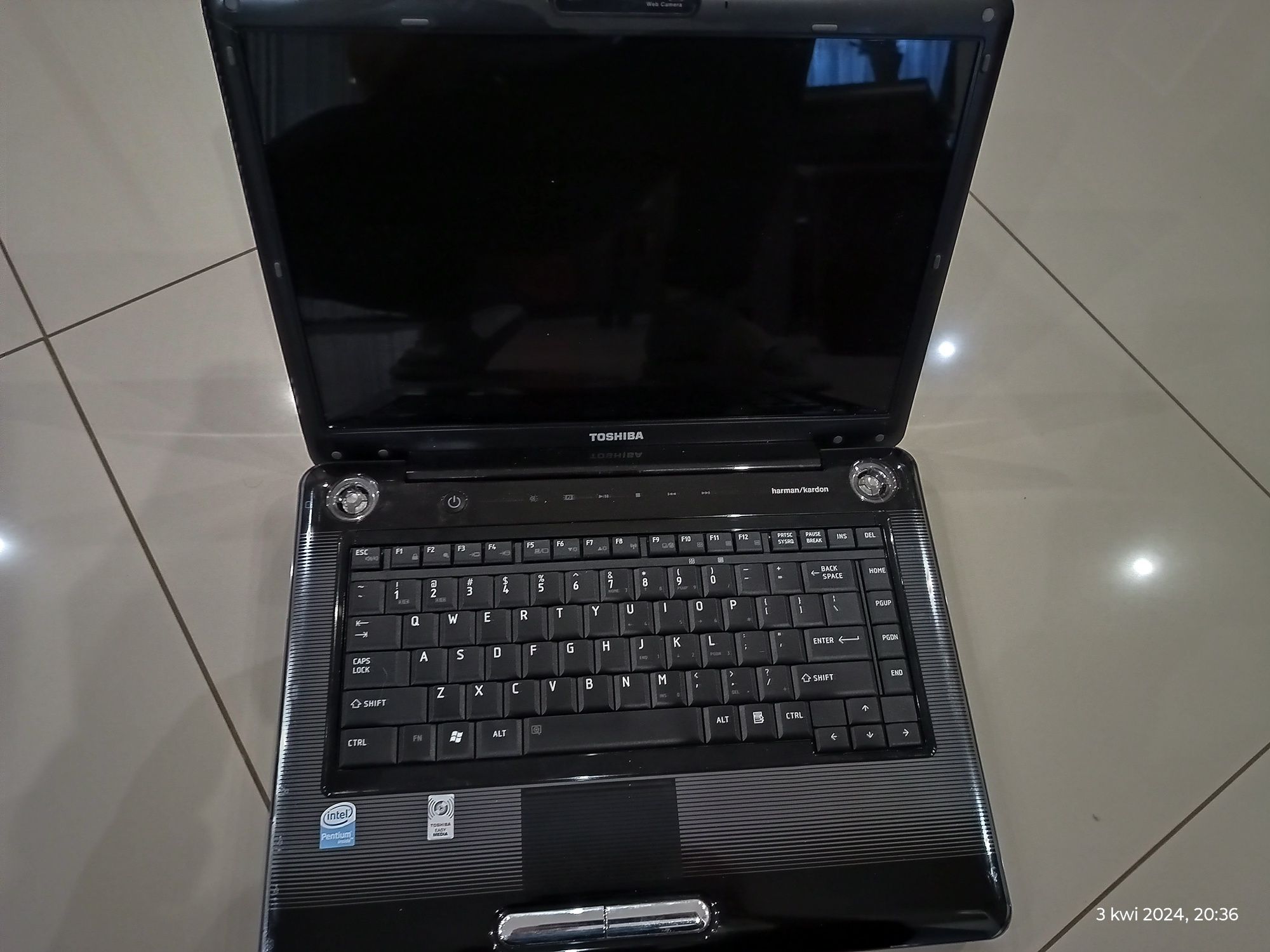 Laptop Toshiba Satellite A300 bez dysku