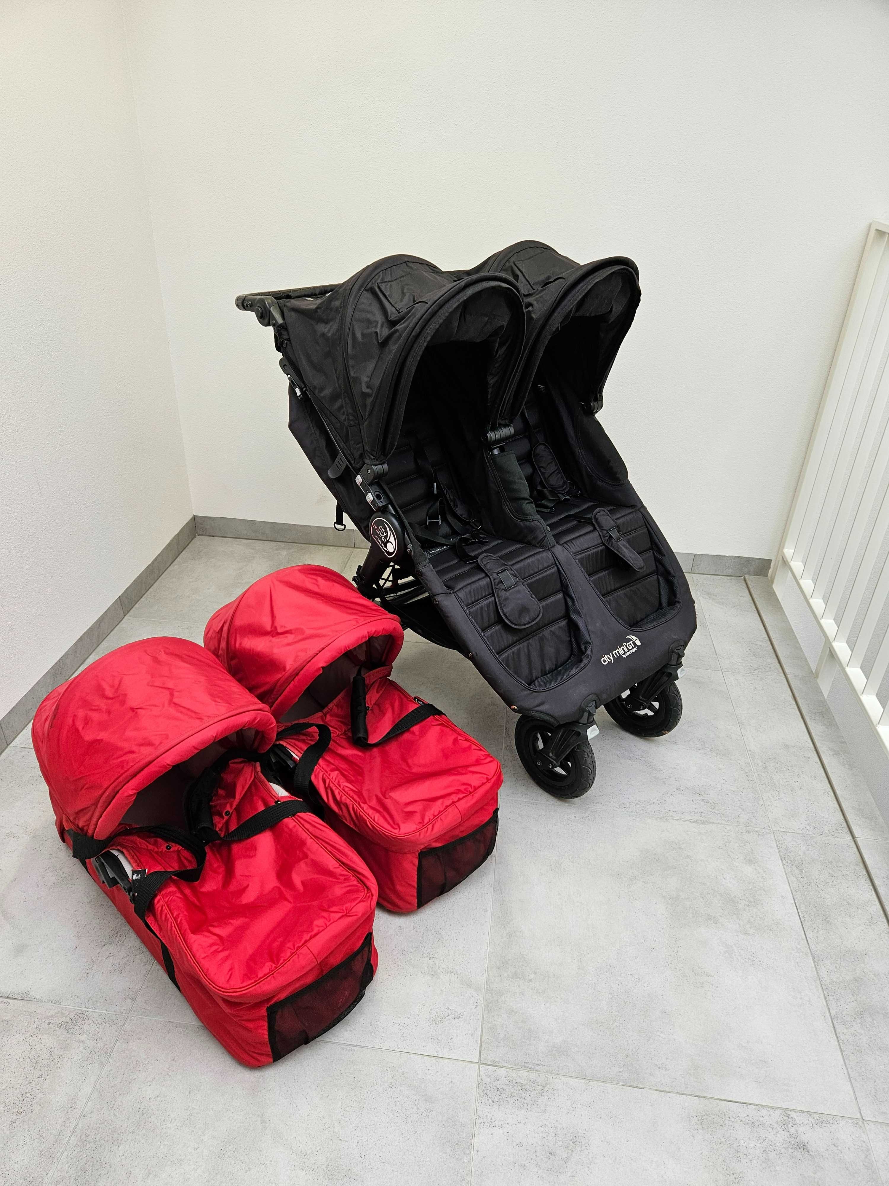 Wózek bliźniaczy Baby Jogger City mini GT Double + gondole