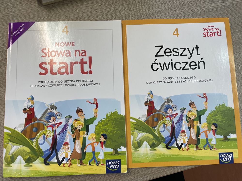 zeszyt ćwiczeń+ podrecznik Nowe Słowa na start kl.4 Nowa Era