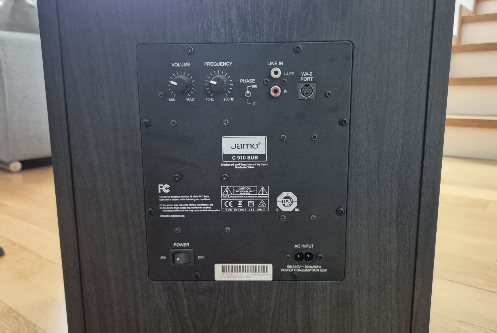 Subwoofer Jamo C910 uszkodzony