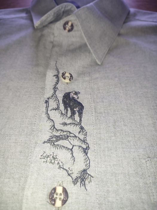 Сорочка лляна з вишивкою