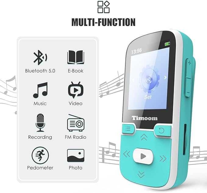 Odtwarzacz MP3 Timoom Bluetooth 32 GB