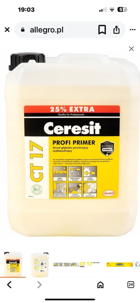 Ceresit material do elewacji