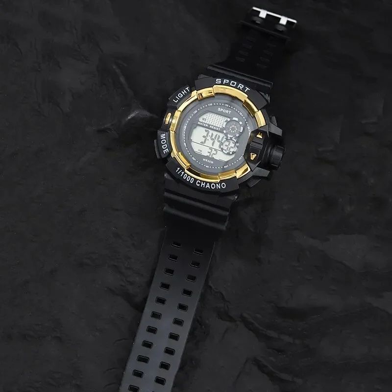 Стильний електронний чоловічий годинник + браслет